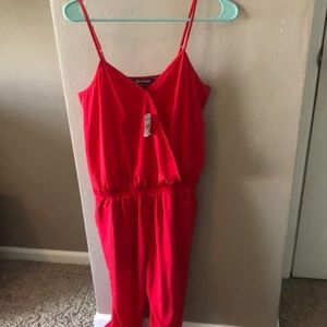 Express red jumpsuit never worn
